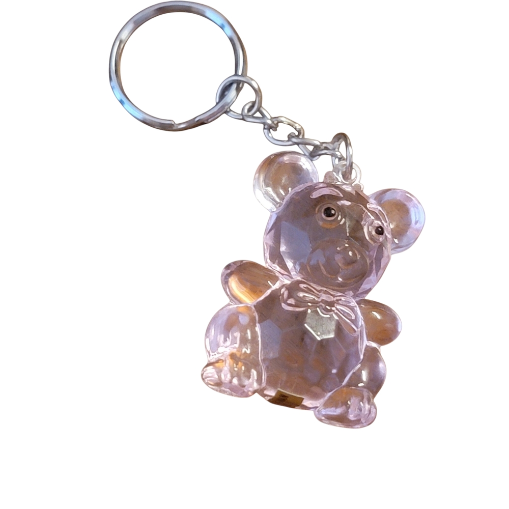 Pink Bear Keychain